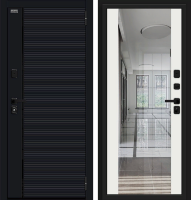 Входная металлическая дверь Лайнер-3 Total Black/Off-white