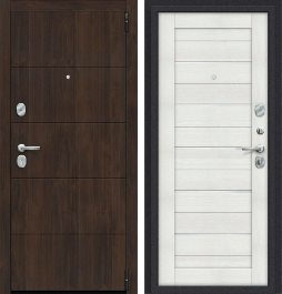Входная металлическая дверь Porta S 4.П22 (Прайм) Almon 28/Bianco Veralinga