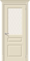 Межкомнатная дверь Скинни-15.1 Cream / White Сrystal