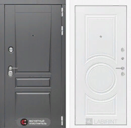 Входная металлическая дверь Платинум 23 - Белый софт