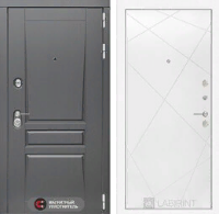 Входная металлическая дверь Платинум 24 - Белый софт