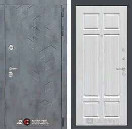 Входная металлическая дверь Бетон 08 - Кристалл вуд