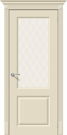 Межкомнатная дверь Скинни-13 Cream / White Сrystal
