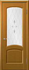 Межкомнатная дверь Лаура дуб Capri, стекло