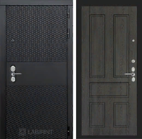 Входная металлическая дверь BLACK 10 - Дуб филадельфия графит