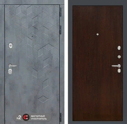 Входная металлическая дверь Бетон 05 - Венге