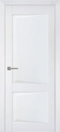 Межкомнатная дверь Перфекто 102 покрытие soft touch белый бархат глухая