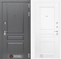 Входная металлическая дверь Платинум 03 - Белый софт