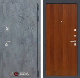 Входная металлическая дверь Бетон 05 - Итальянский орех