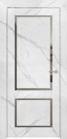 Межкомнатная дверь Neo Loft 301 монте белый, триплекс серый
