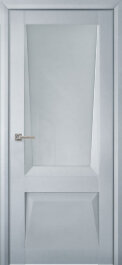 Межкомнатная дверь Перфекто 106 покрытие soft touch Светло-серый бархат