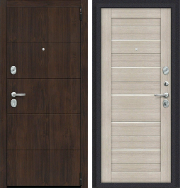 Входная металлическая дверь Porta S 4.П22 (Прайм) Almon 28/Cappuccino Veralinga