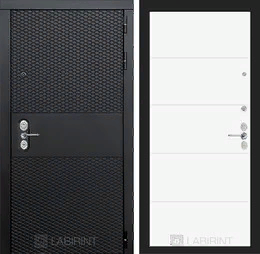Входная металлическая дверь BLACK 13 - Белый софт