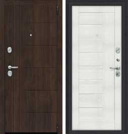 Входная металлическая дверь Porta S 9.П29 (Модерн) Almon 28/Bianco Veralinga