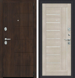 Входная металлическая дверь Porta S 9.П29 (Модерн) Almon 28/Cappuccino Veralinga