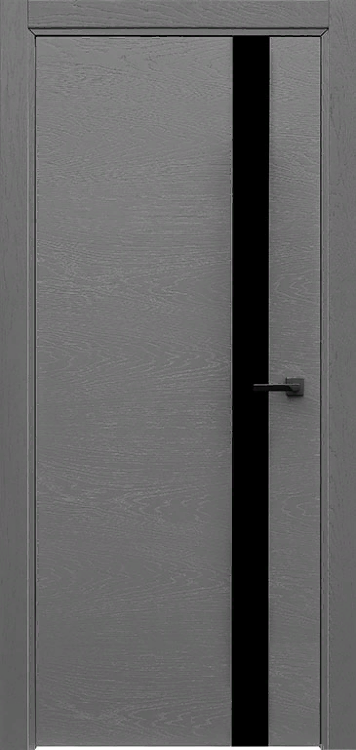 Межкомнатная дверь Uno Grigio (Ral 7015), стекло