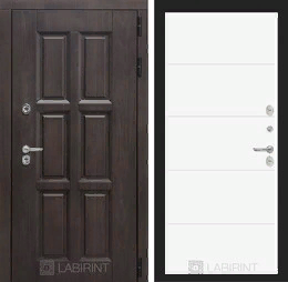 Входная металлическая дверь Лондон 13 - Белый софт