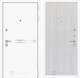 Входная металлическая дверь Лайн WHITE 06 - Сандал белый