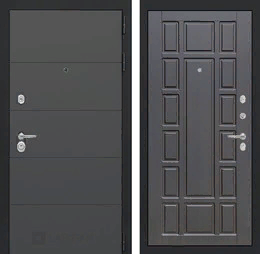 Входная металлическая дверь ART графит 12 - Венге