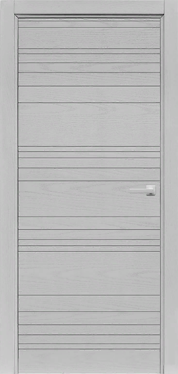 Межкомнатная дверь Linea Chiaro Patina Argento (Ral 9003), глухая