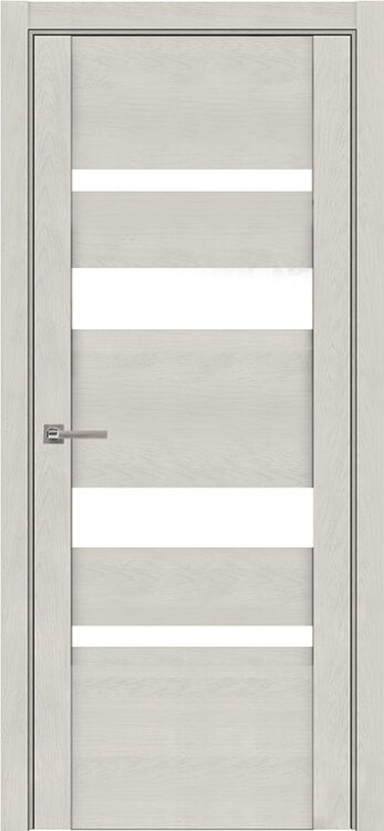 Межкомнатная дверь UniLine Soft touch 30013 софт бьянка, стекло белое