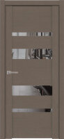 Межкомнатная дверь UniLine Soft touch 30013 софт тортора, стекло серое