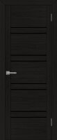 Межкомнатная дверь UniLine 30026 шоко велюр, стекло черное
