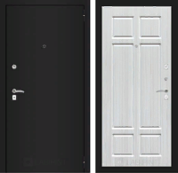 Входная металлическая дверь CLASSIC шагрень черная 08 - Кристалл вуд