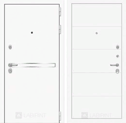 Входная металлическая дверь Лайн WHITE 13 - Белый софт
