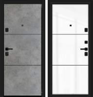 Входная металлическая дверь Porta M П50.П50 (AB-4) Dark Concrete/Angel