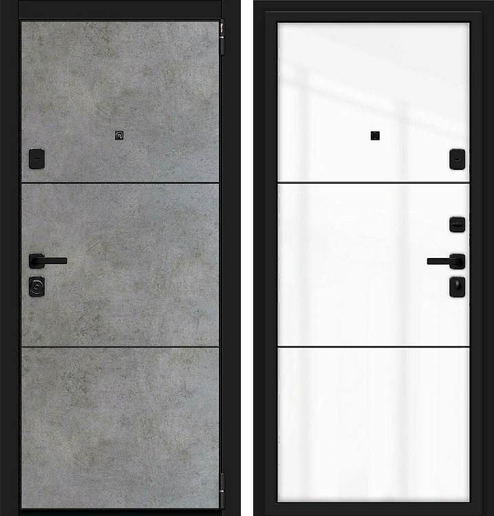 Входная металлическая дверь Porta M П50.П50 (AB-4) Dark Concrete/Angel
