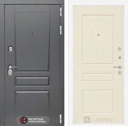 Входная металлическая дверь Платинум 03 - Крем софт