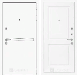 Входная металлическая дверь Лайн WHITE 11 - Белый софт