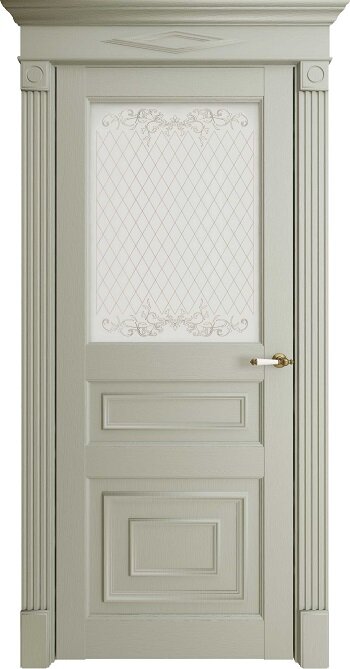 Межкомнатная дверь Florence 62001 серена светло-серый, стекло матовое