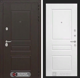 Входная металлическая дверь Мегаполис 03 - Белый софт