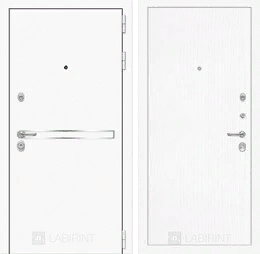 Входная металлическая дверь Лайн WHITE 07 - Белое дерево