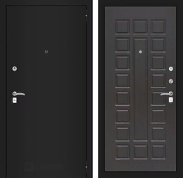 Входная металлическая дверь CLASSIC шагрень черная 04 - Венге