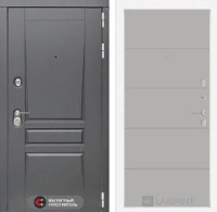 Входная металлическая дверь Платинум 13 - Грей софт