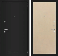 Входная металлическая дверь CLASSIC шагрень черная 05 - Венге светлый
