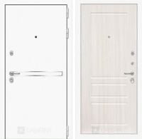 Входная металлическая дверь Лайн WHITE 03 - Сандал белый
