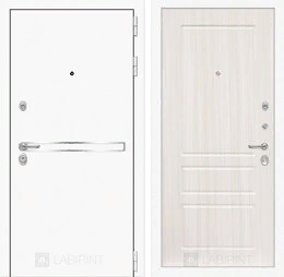 Входная металлическая дверь Лайн WHITE 03 - Сандал белый