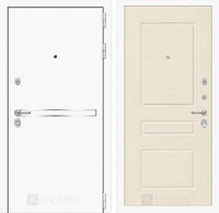 Входная металлическая дверь Лайн WHITE 03 - Крем софт