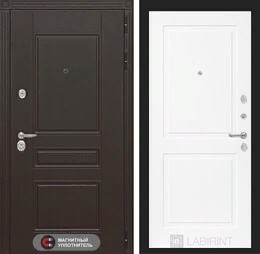 Входная металлическая дверь Мегаполис 11 - Белый софт