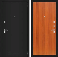 Входная металлическая дверь CLASSIC шагрень черная 05 - Итальянский орех