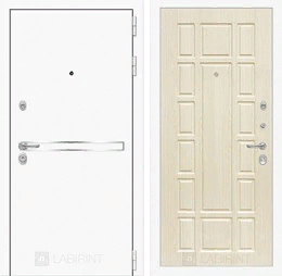 Входная металлическая дверь Лайн WHITE 12 - Беленый дуб