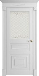 Межкомнатная дверь Florence 62001 серена белый, стекло матовое