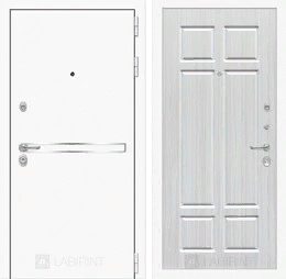 Входная металлическая дверь Лайн WHITE 08 - Кристалл вуд