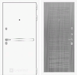 Входная металлическая дверь Лайн WHITE 06 - Сандал серый