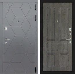 Входная металлическая дверь COSMO 10 - Дуб филадельфия графит