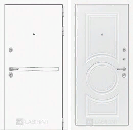 Входная металлическая дверь Лайн WHITE 23 - Белый софт